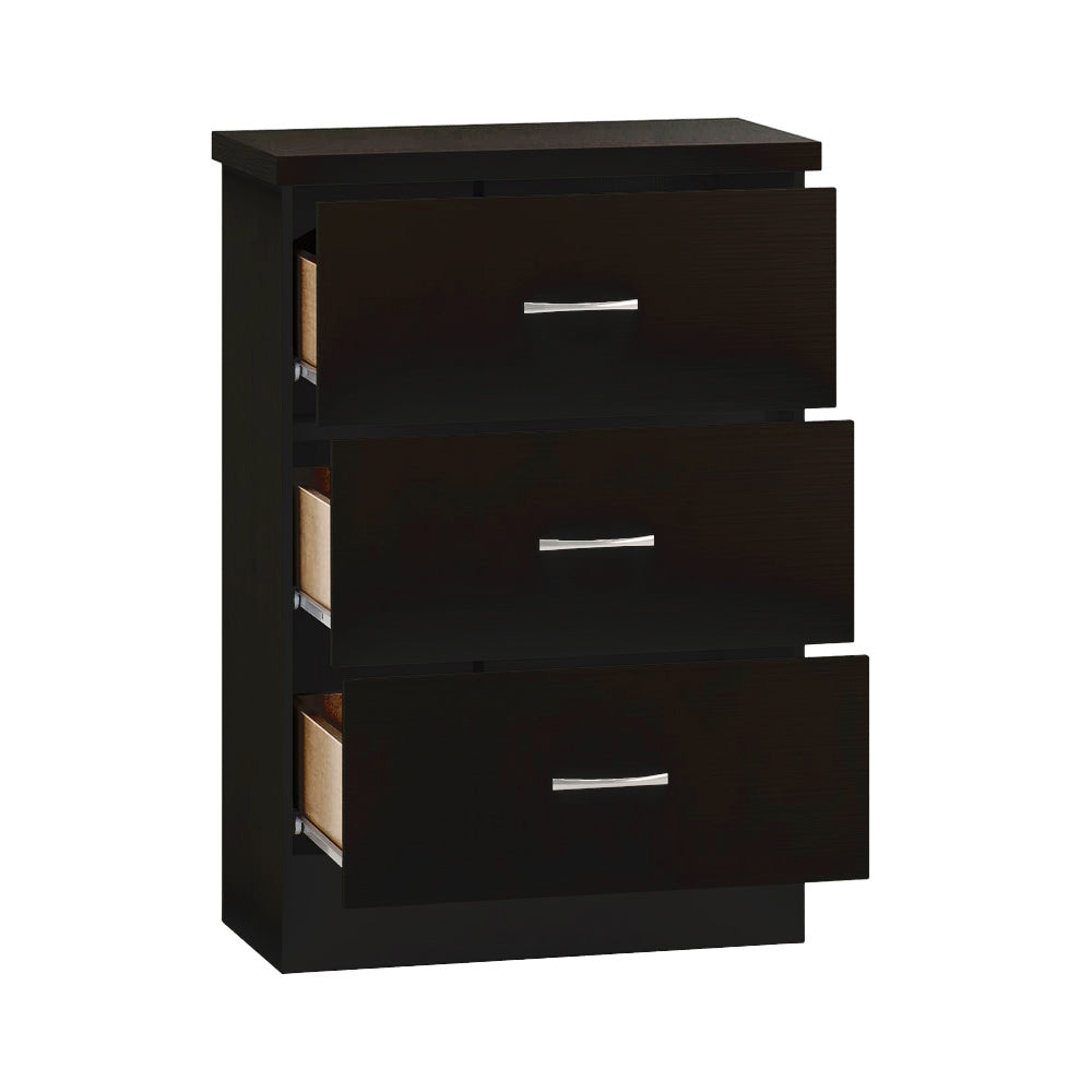 3-Drawer Bedside Table – Compact Nightstand with Storage – Multiple Finishes – Modern Bedroom Furniture