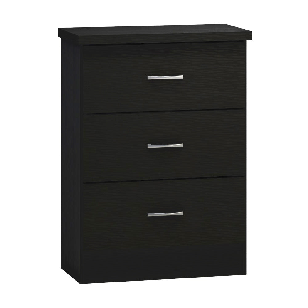 3-Drawer Bedside Table – Compact Nightstand with Storage – Multiple Finishes – Modern Bedroom Furniture