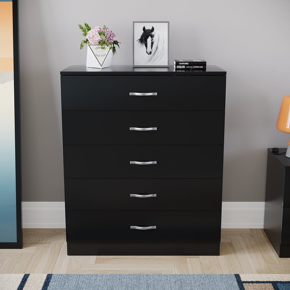 Chester 5-Drawer Chest – Classic Bedroom Storage Unit – Multiple Colours – Pre-Assembled Option Available