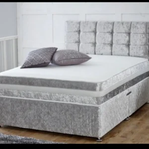 Crushed Velvet Divan bed